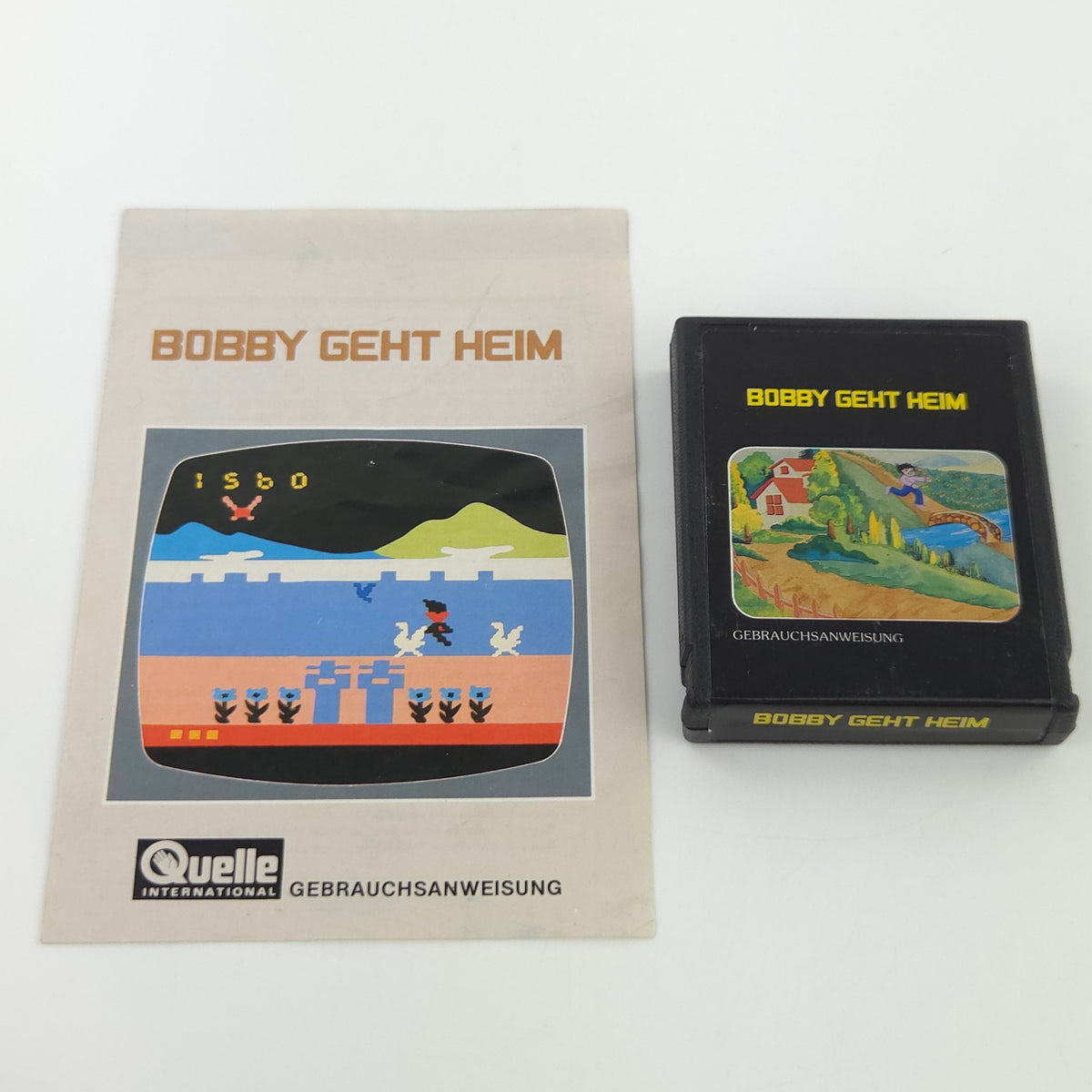 Atari 2600 Spiel Bobby geht Heim Modul Anleitung PAL 1983