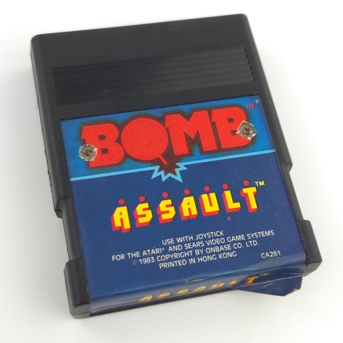 Atari 2600 Spiel Bomb Assault 8-Bit Modul PAL 1983