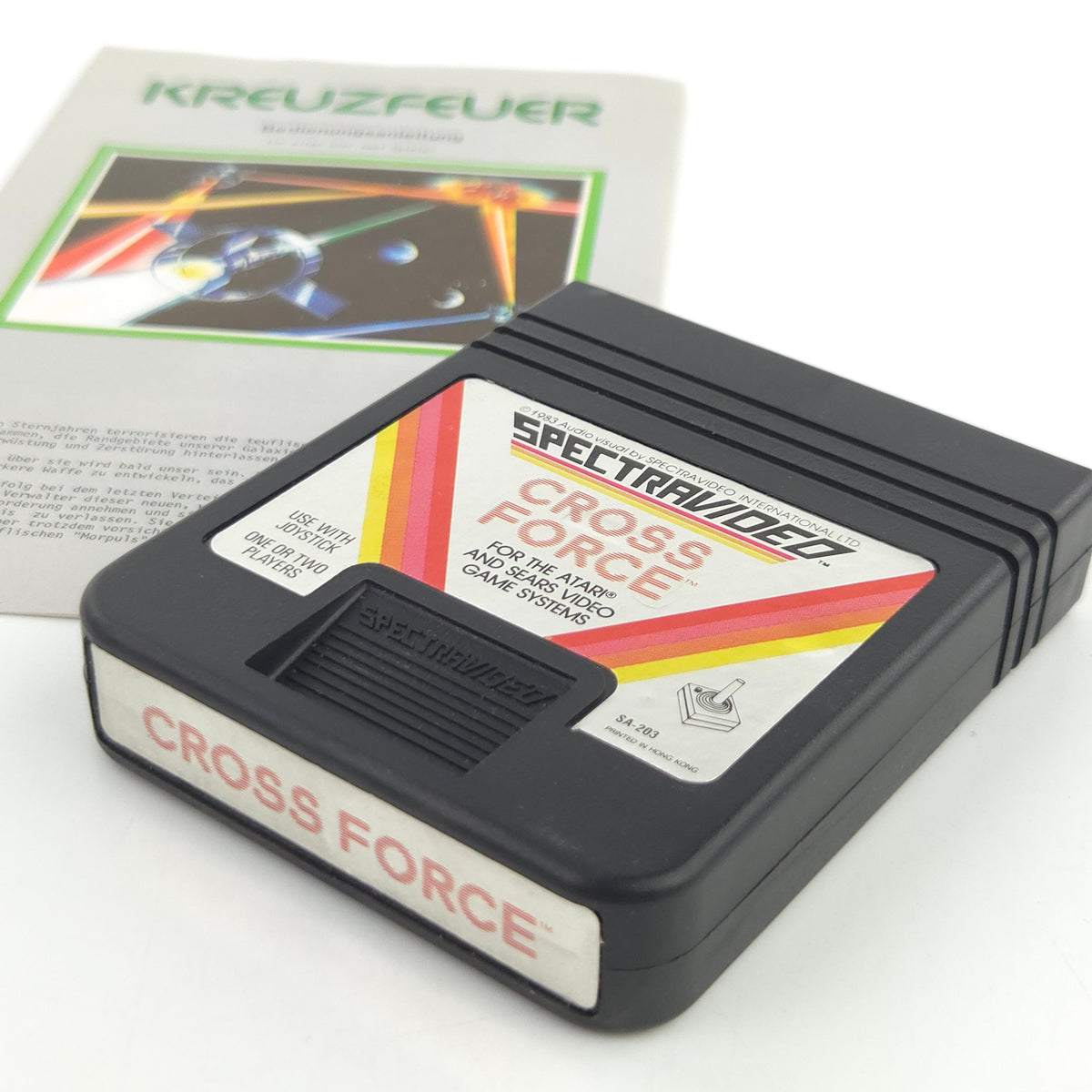 Atari 2600 Spiel Cross Force Modul Anleitung Spectravideo