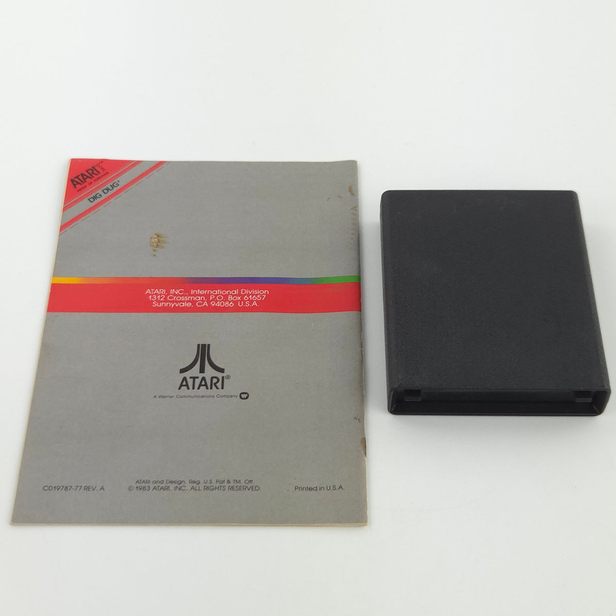 Atari 2600 Spiel Dig Dug Modul Anleitung VCS PAL 1983