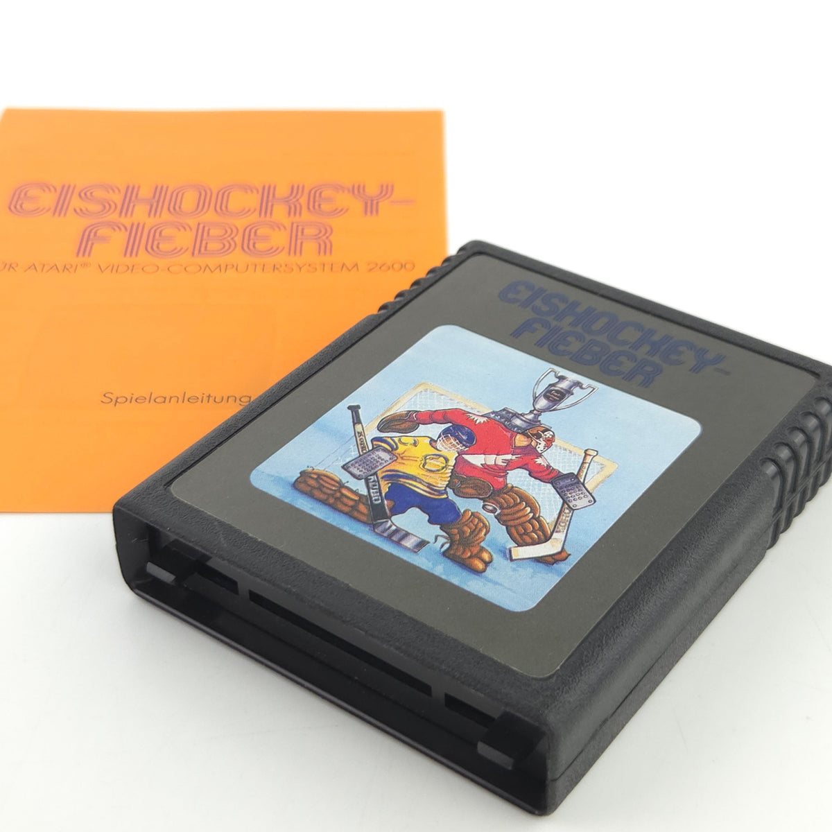 Atari 2600 Spiel Eishockey Fieber Modul Anleitung PAL