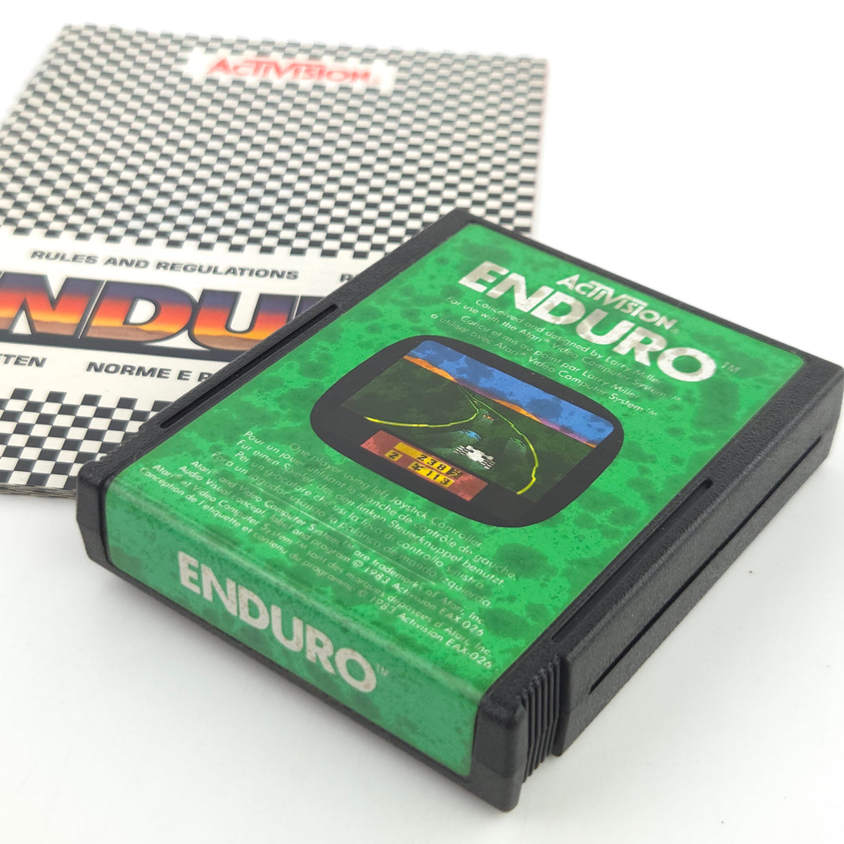 Atari 2600 Spiel Enduro VCS Modul mit Anleitung PAL 1983
