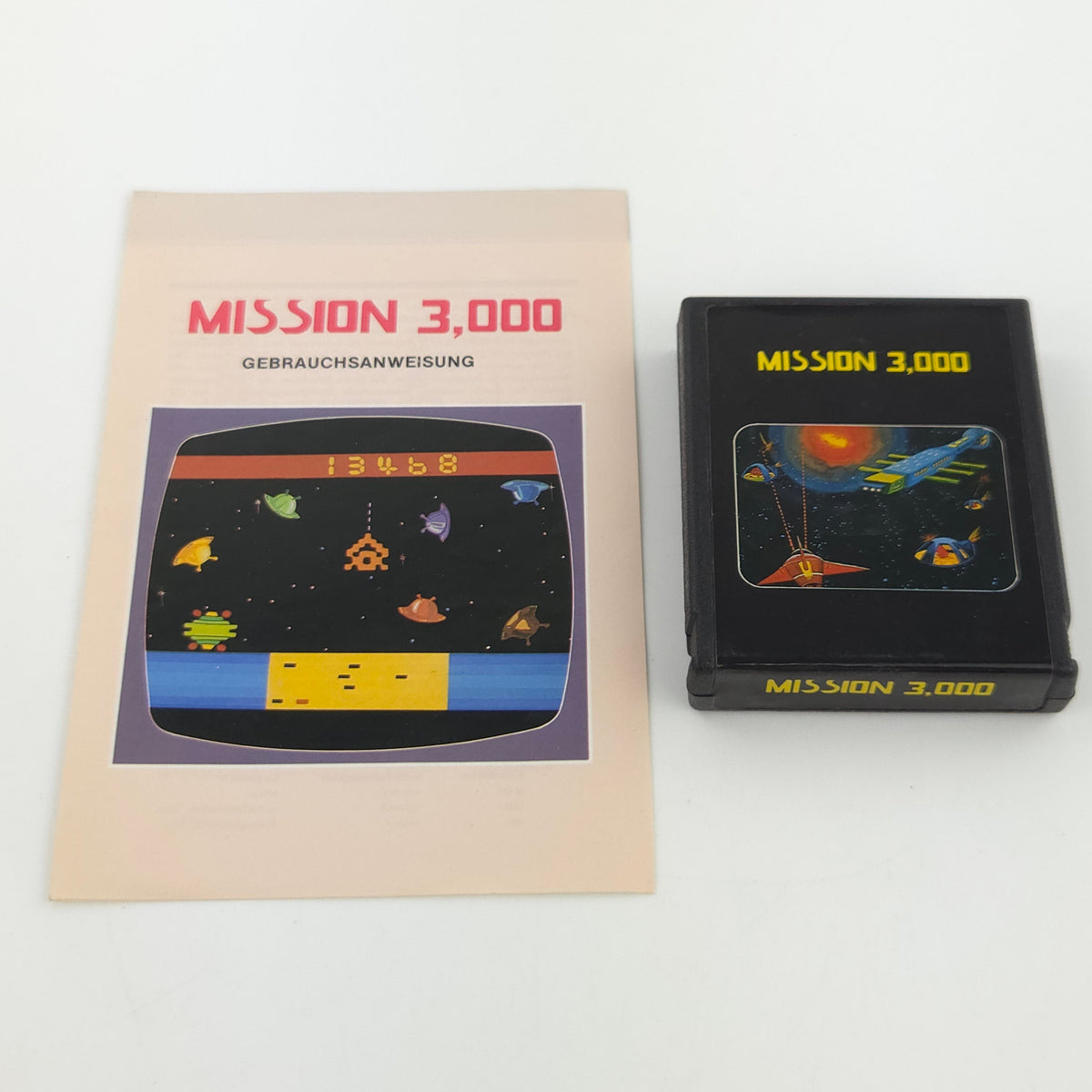 Atari 2600 Spiel Mission 3000 VCS Modul Anleitung PAL