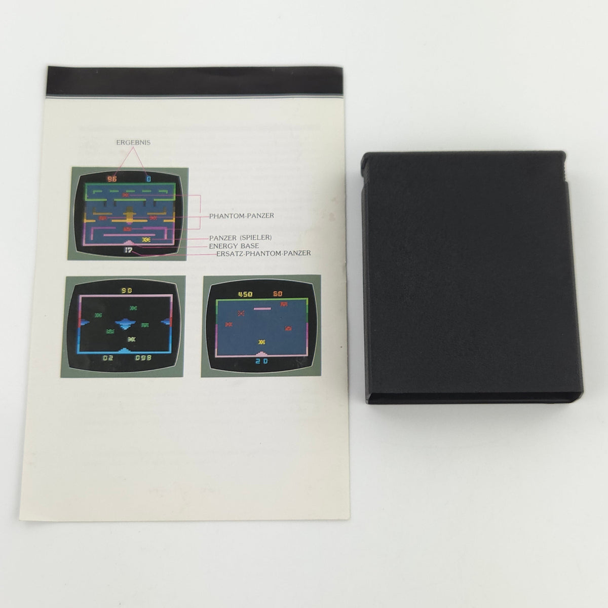 Atari 2600 Spiel Phantompanzer VCS Modul Anleitung PAL