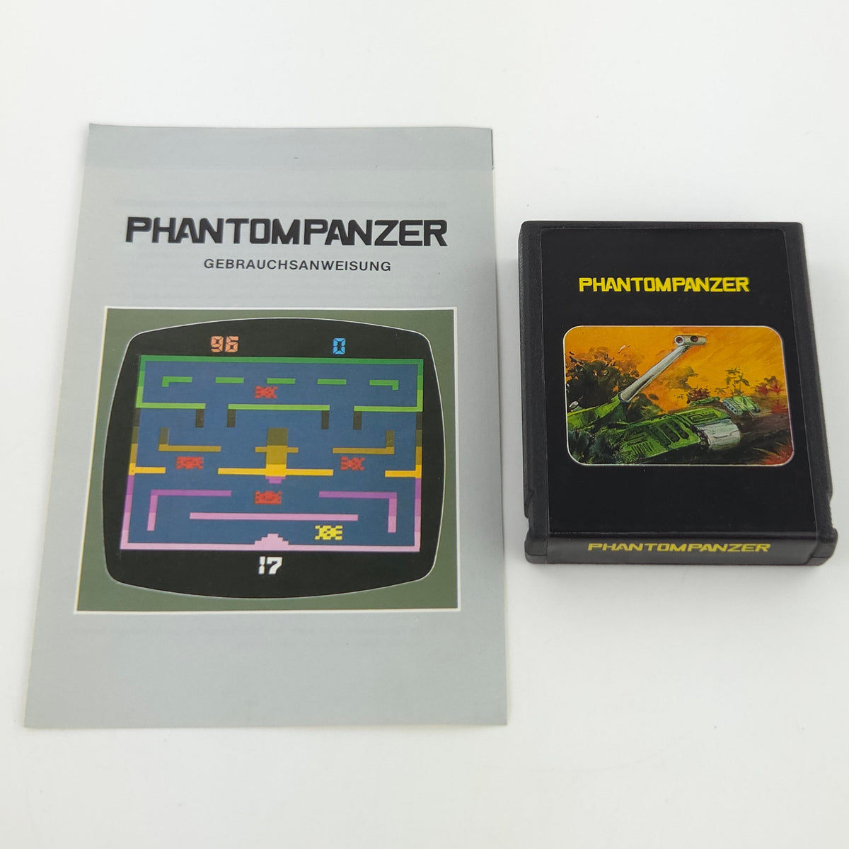 Atari 2600 Spiel Phantompanzer VCS Modul Anleitung PAL
