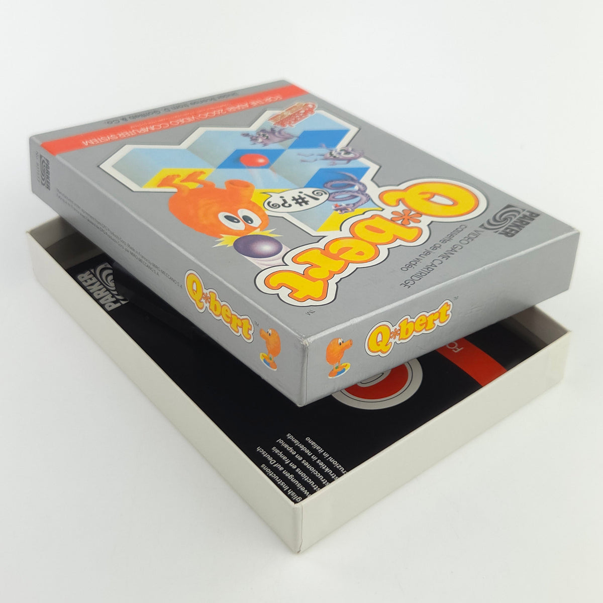Atari 2600 Spiel Q-Bert 8-Bit Parker Cartridge PAL 1983