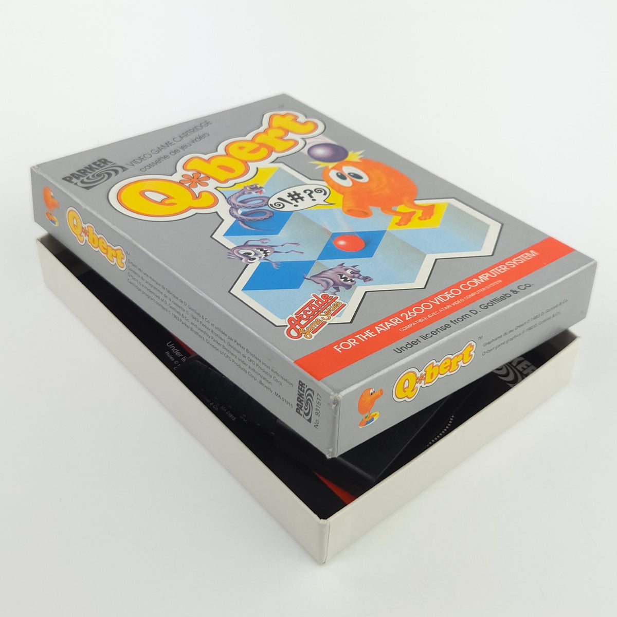 Atari 2600 Spiel Q-Bert 8-Bit Parker Cartridge PAL 1983