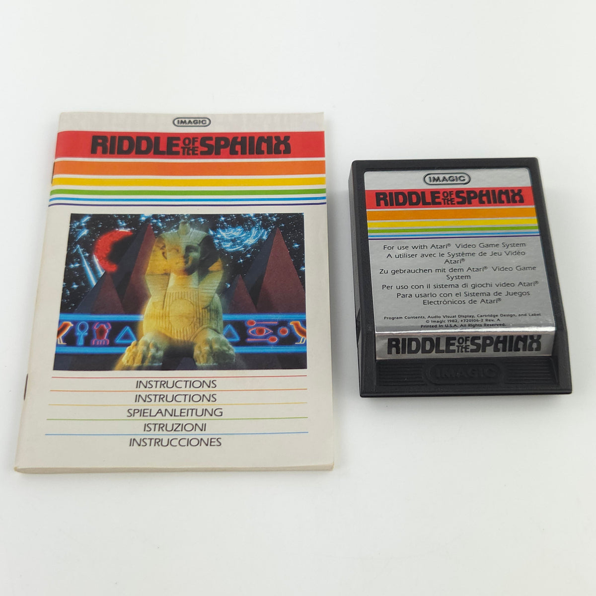 Atari 2600 Spiel Riddle of the Sphinx VCS PAL IMAGIC 1982