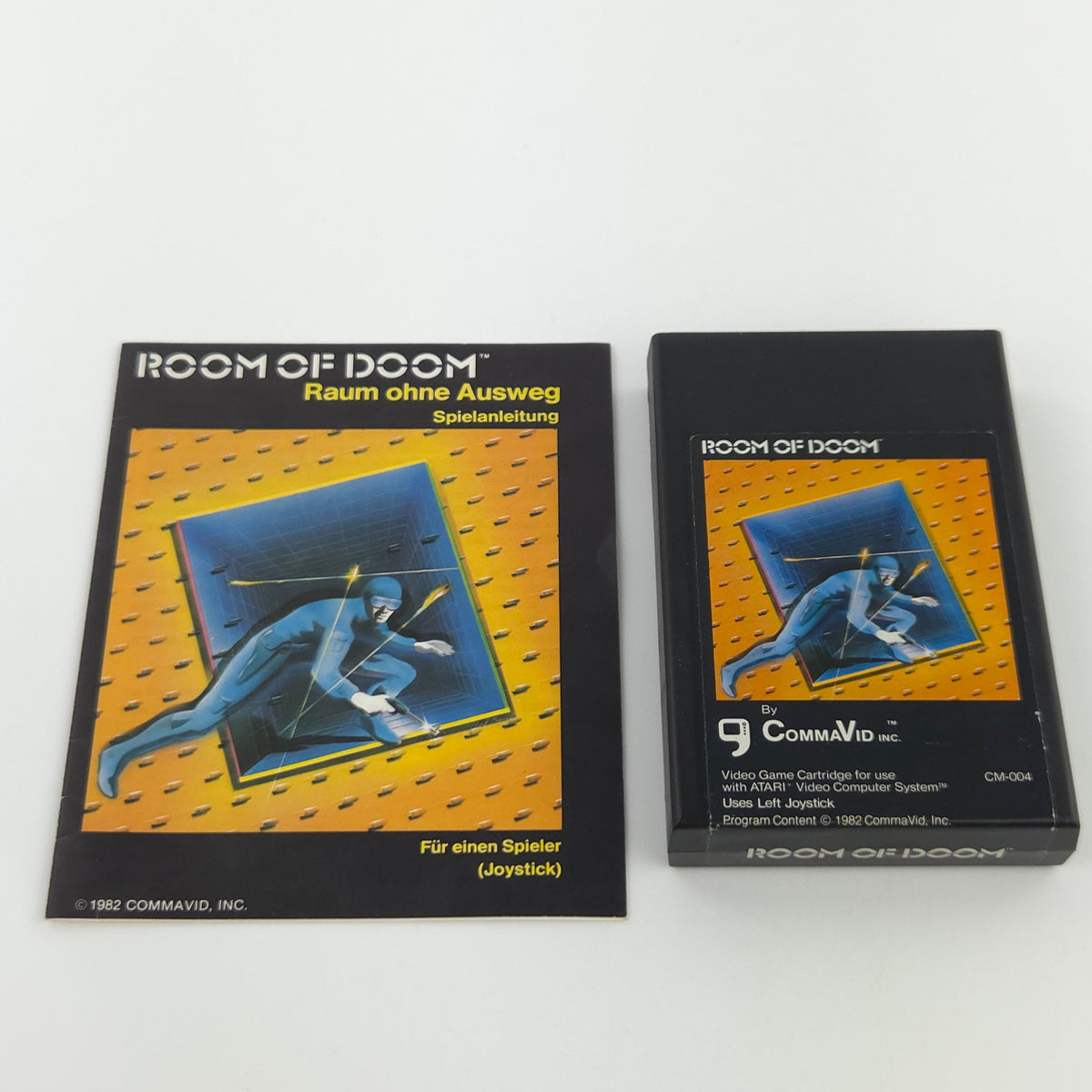 Atari 2600 Spiel Room of Doom Modul Anleitung PAL 1982