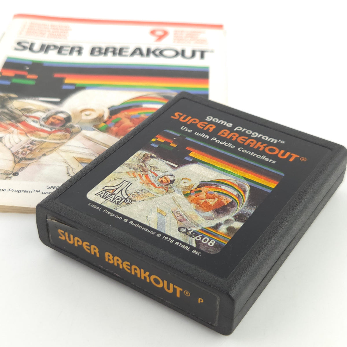 Atari 2600 Spiel Super Breakout VCS Modul Anleitung PAL