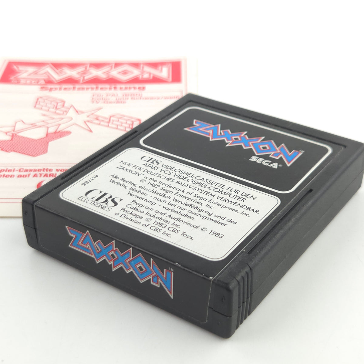 Atari 2600 Spiel Zaxxon CBS Modul Anleitung PAL 1983