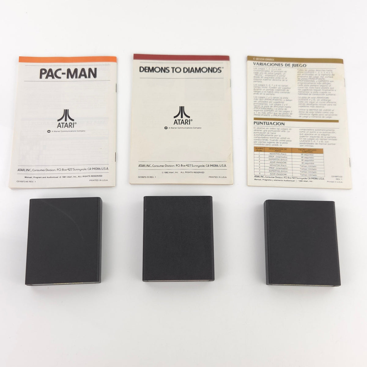 Atari 2600 Spiel Pac-Man Bundle mit Anleitungen Retro
