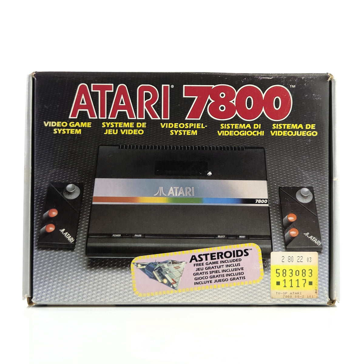Atari 7800 Konsole in OVP mit 2 Controller PAL EUR