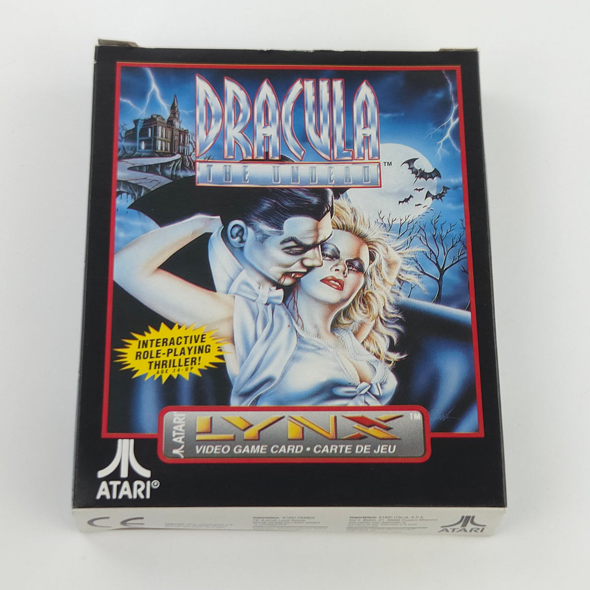 ATARI Lynx II Konsole Toki Dracula OVP PAL