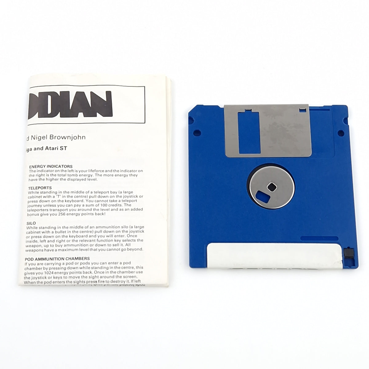 Atari ST Spiel – Custodian Diskette OVP Anleitung