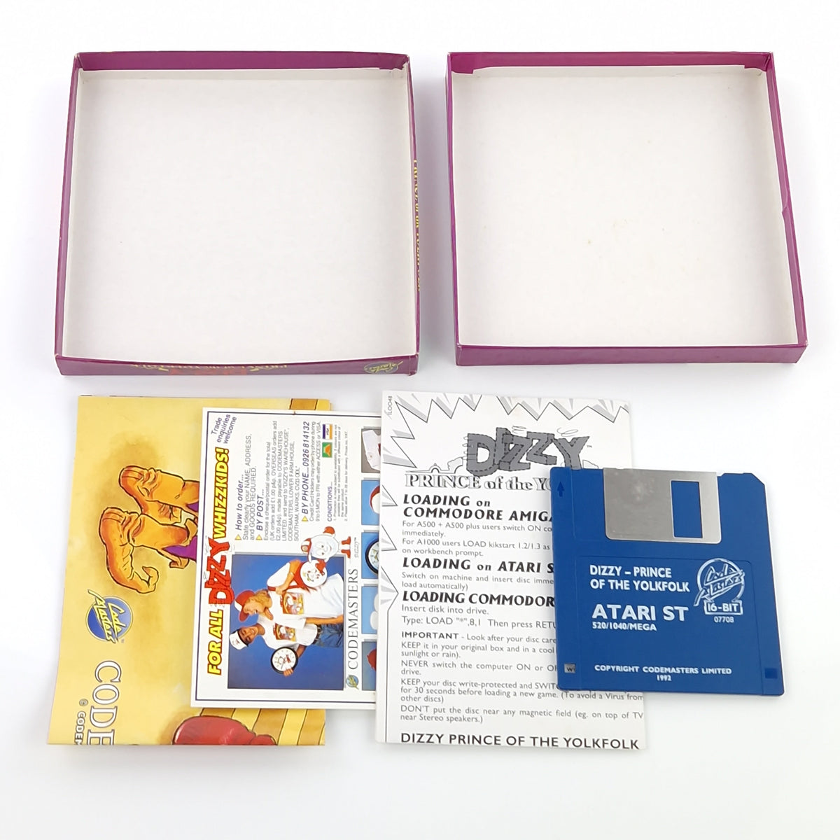 Atari ST Spiel – Dizzy Prince of the YolkFolk OVP Anleitung