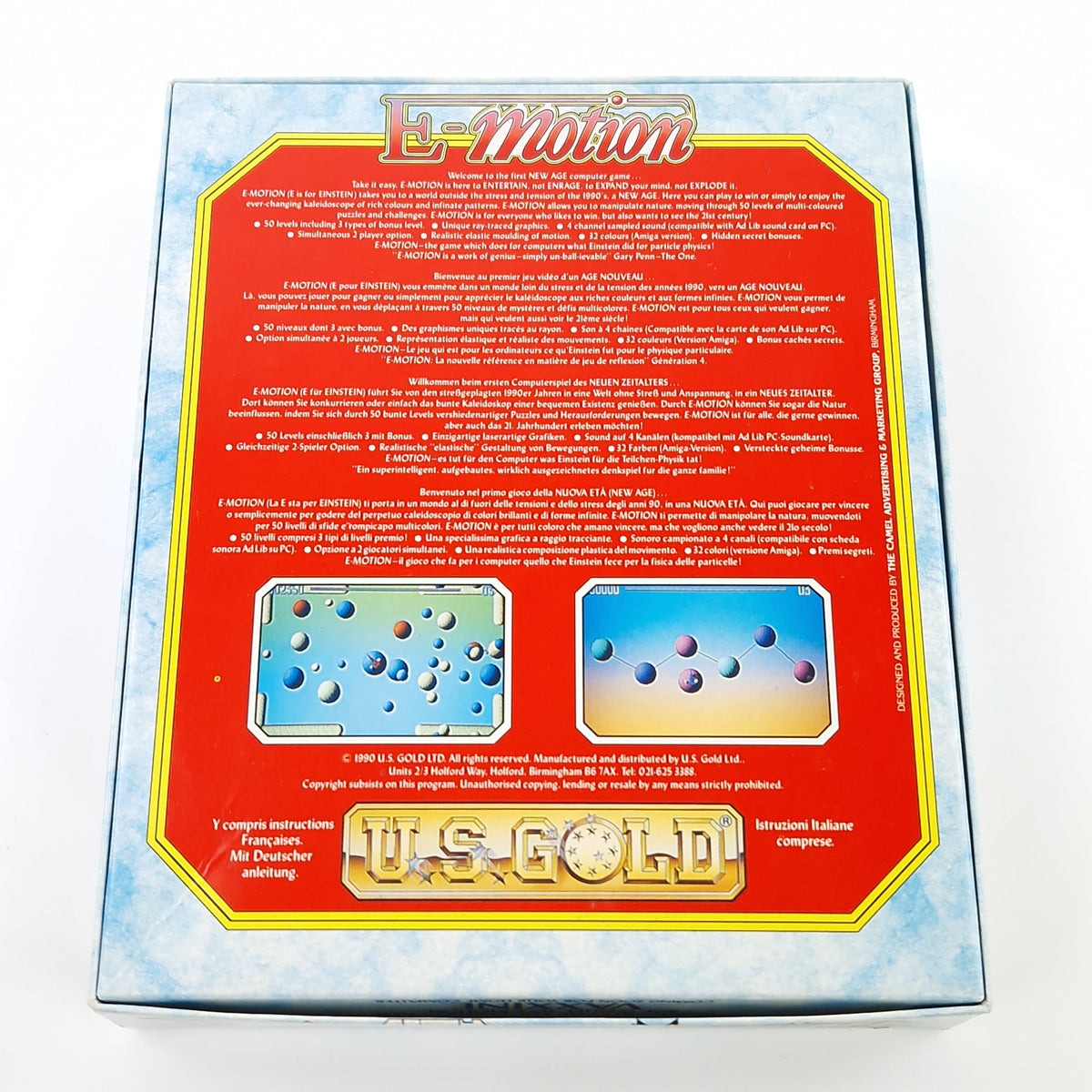 Atari ST Spiel – E-Motion Diskette OVP Anleitung