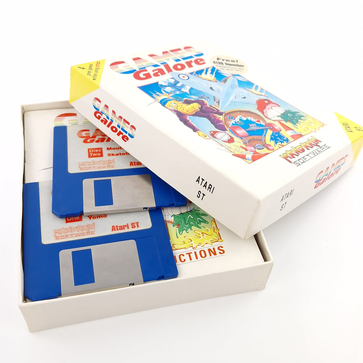Atari ST Spiel – Games Galore Diskette OVP Mandarin Software