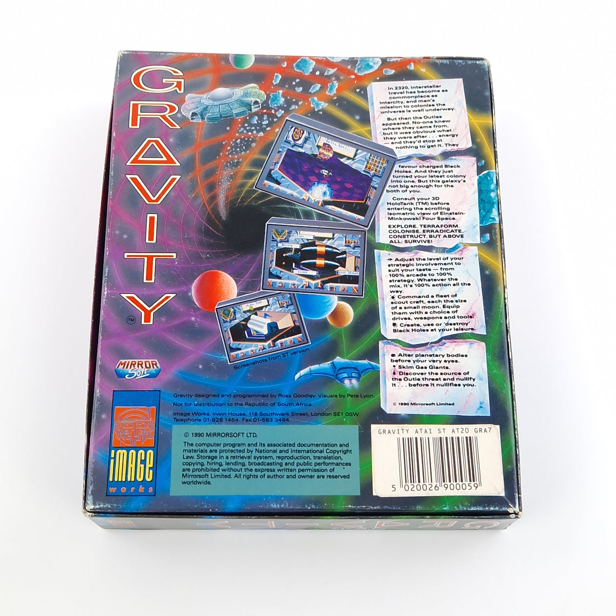 Atari ST Spiel – Gravity OVP Anleitung Image Works