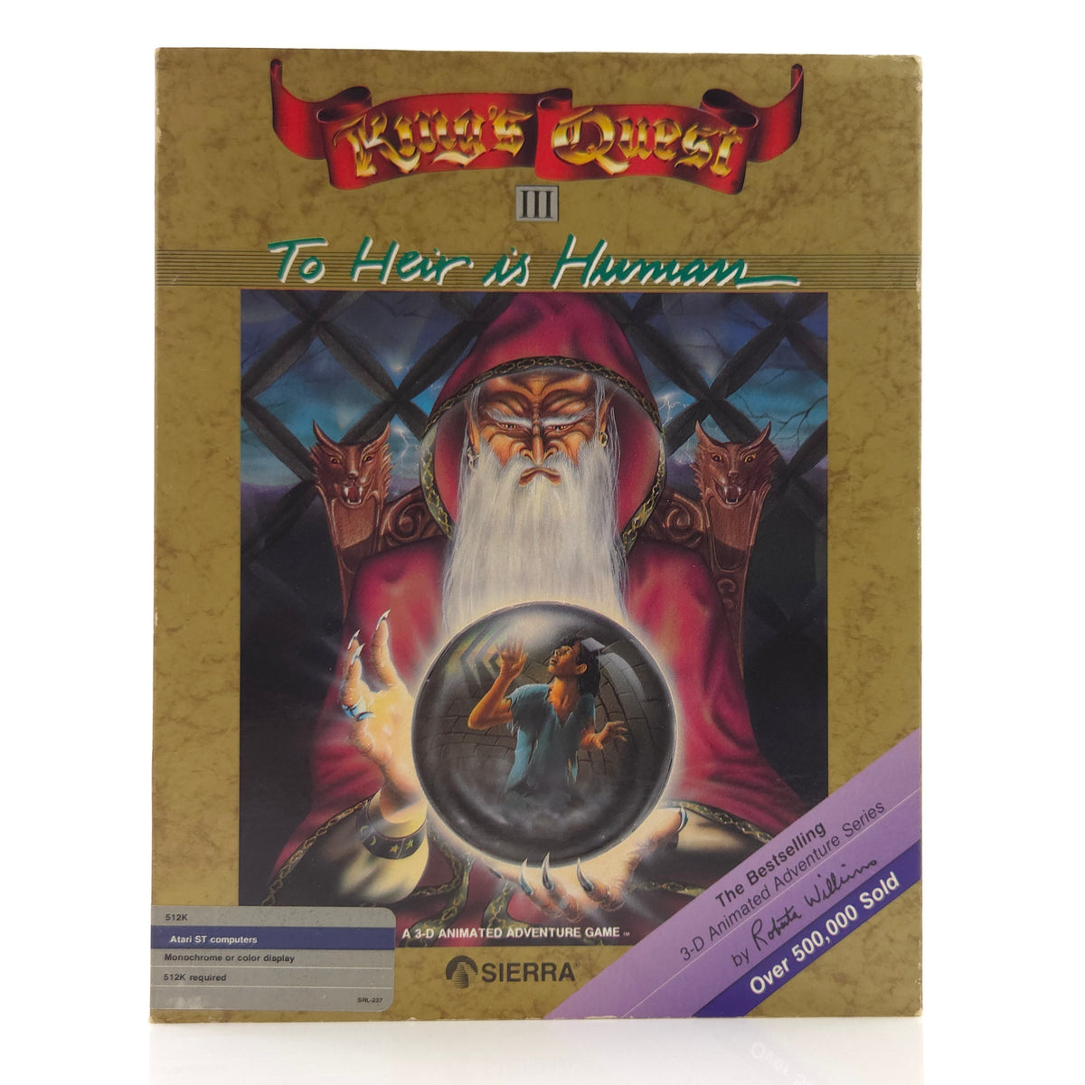 Atari ST Spiel – Kings Quest III To Heir is Human OVP