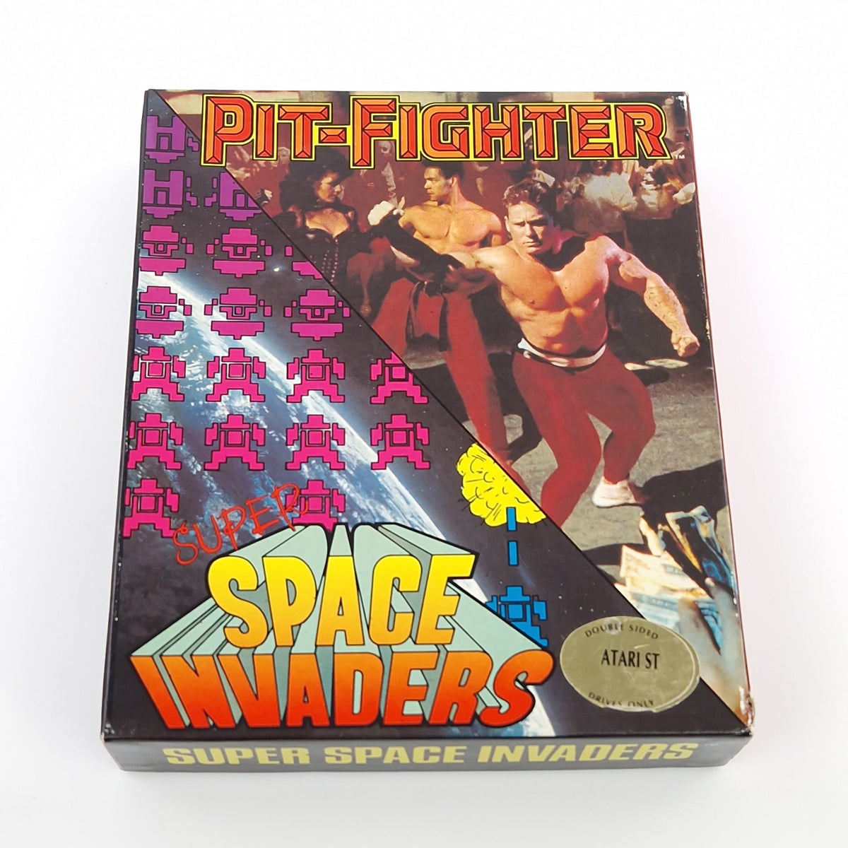 Atari ST Spiel – Pit-Fighter & Space Invaders (OVP)
