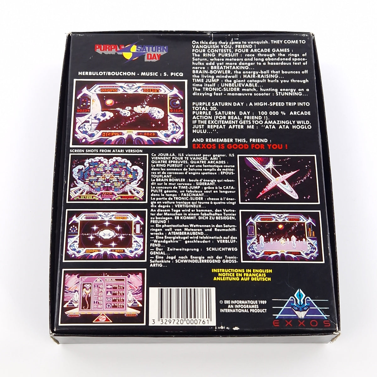 Atari ST Spiel – Purple Saturn Day OVP Anleitung Diskette