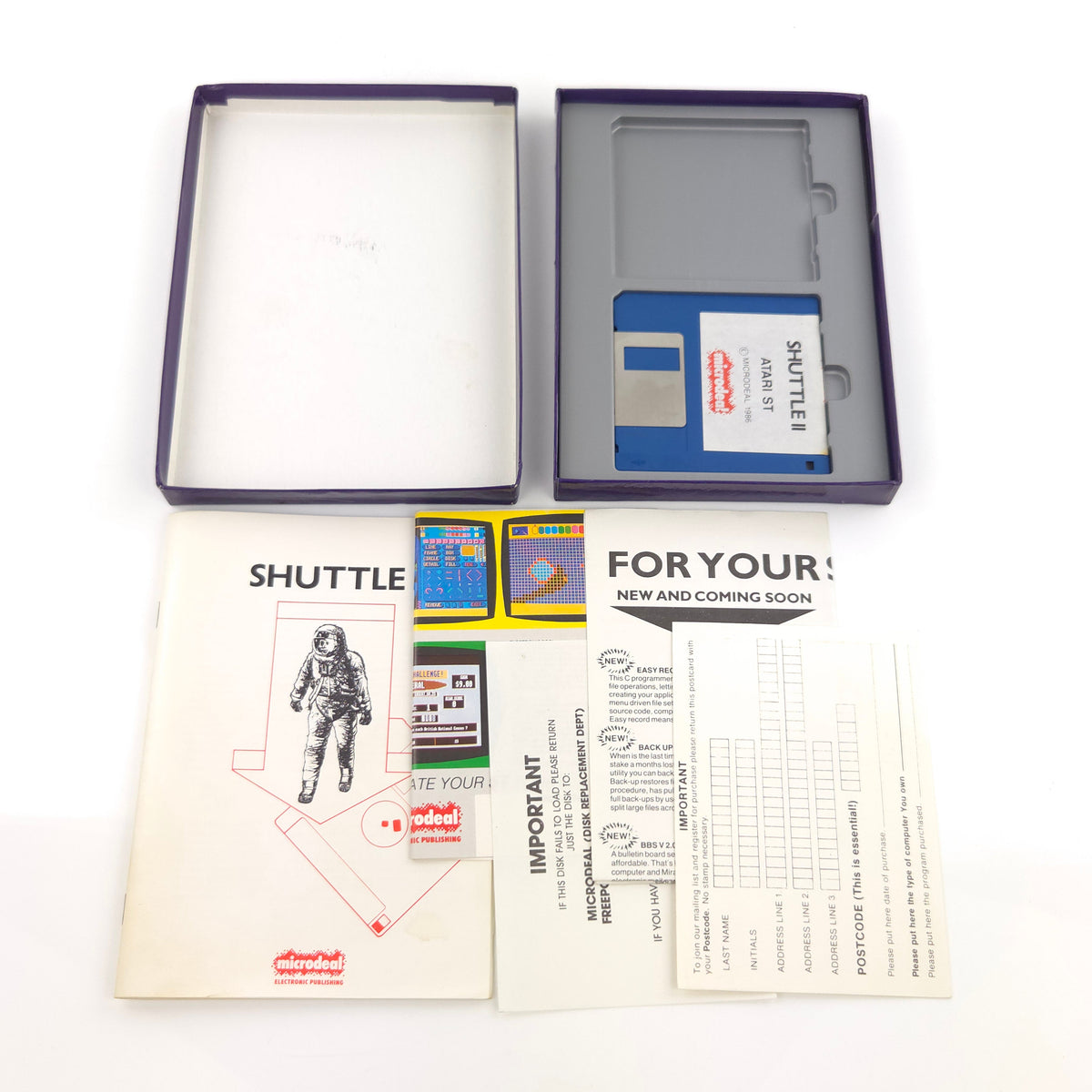Atari ST Spiel – Shuttle II Diskette Anleitung OVP