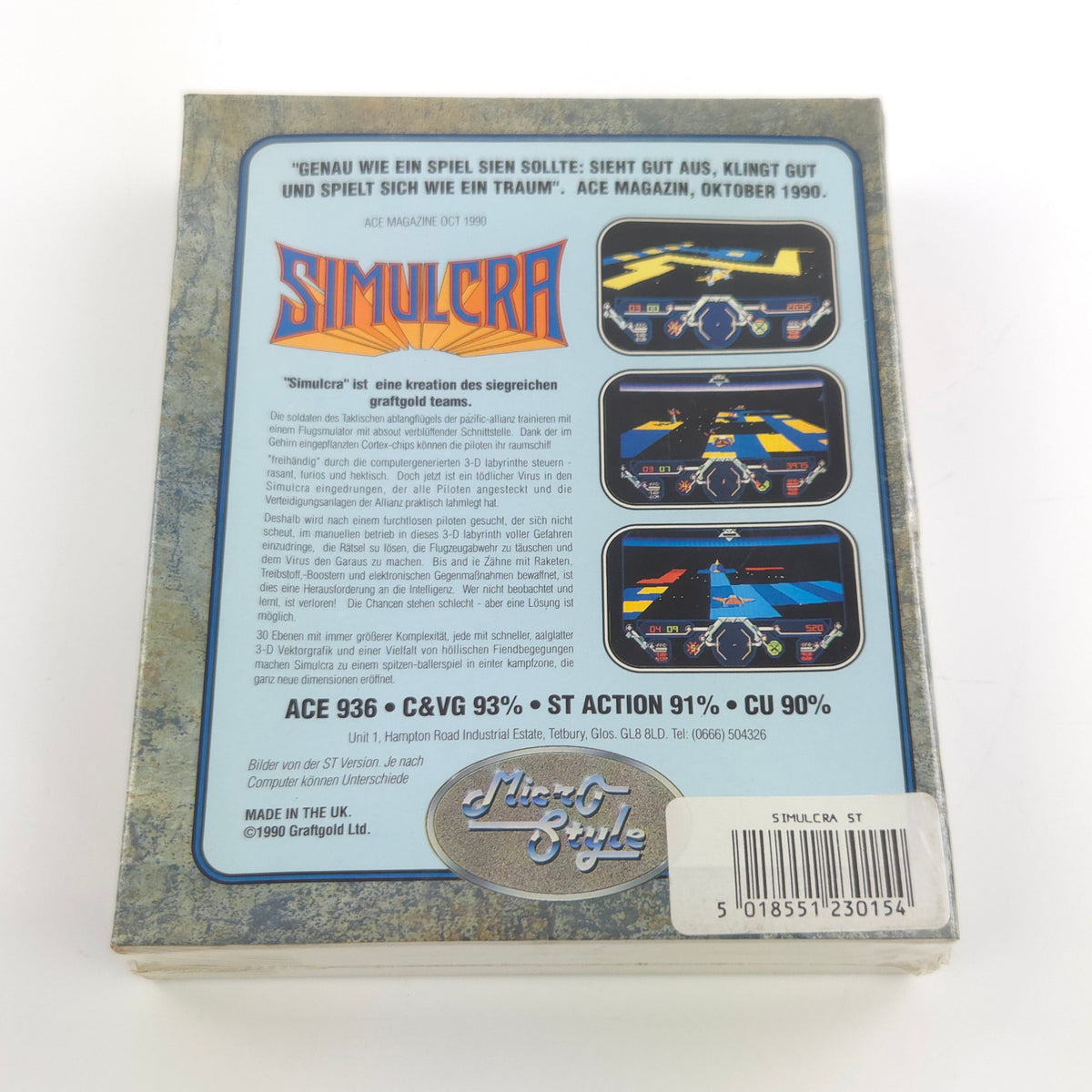 Atari ST Spiel – Simulcra OVP Sealed Diskette Neu
