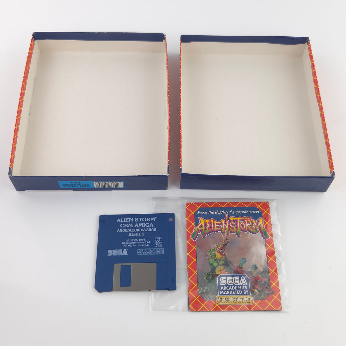 Amiga Spiel Alien Storm Big Box OVP PAL CBM Disk 1990