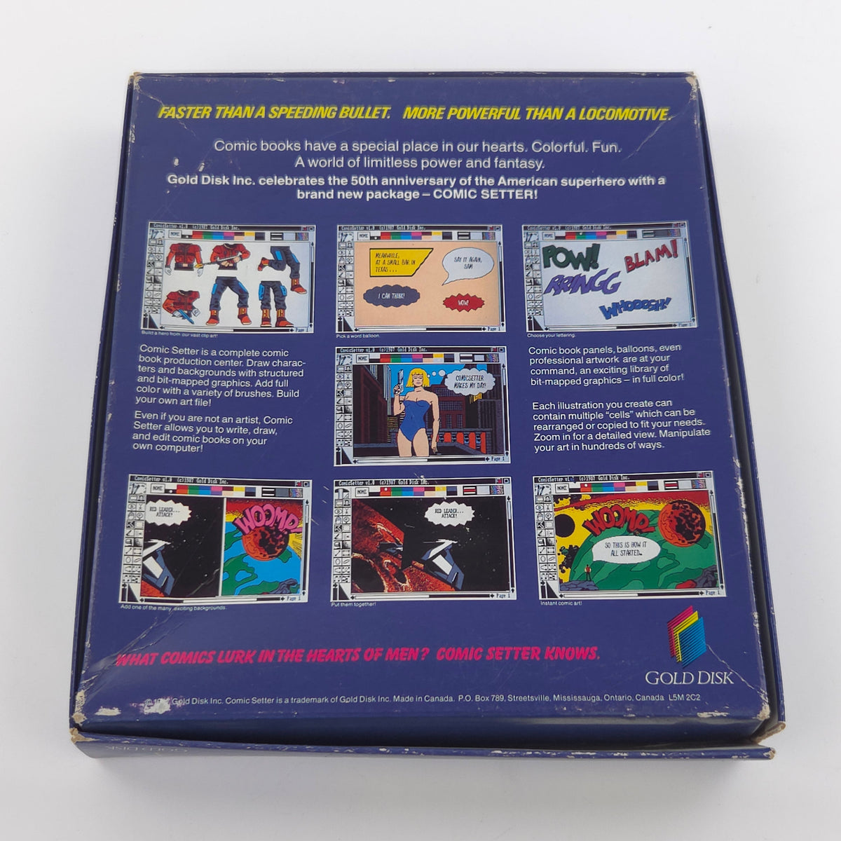 Amiga Spiel Comic Setter Big Box OVP PAL CBM Disk