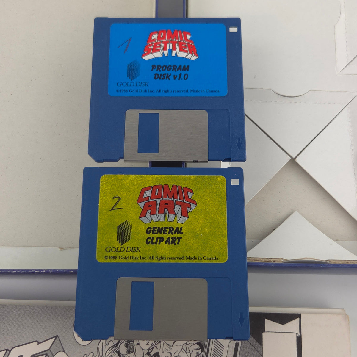 Amiga Spiel Comic Setter Big Box OVP PAL CBM Disk