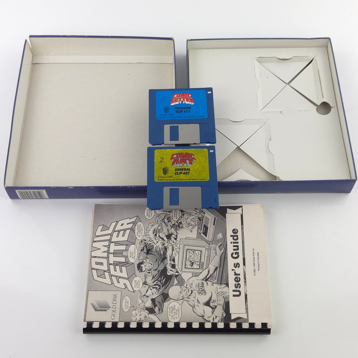 Amiga Spiel Comic Setter Big Box OVP PAL CBM Disk