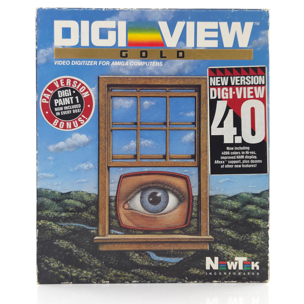 Amiga Spiel Digi View Gold CBM Disk Newtek 1990 OVP PAL
