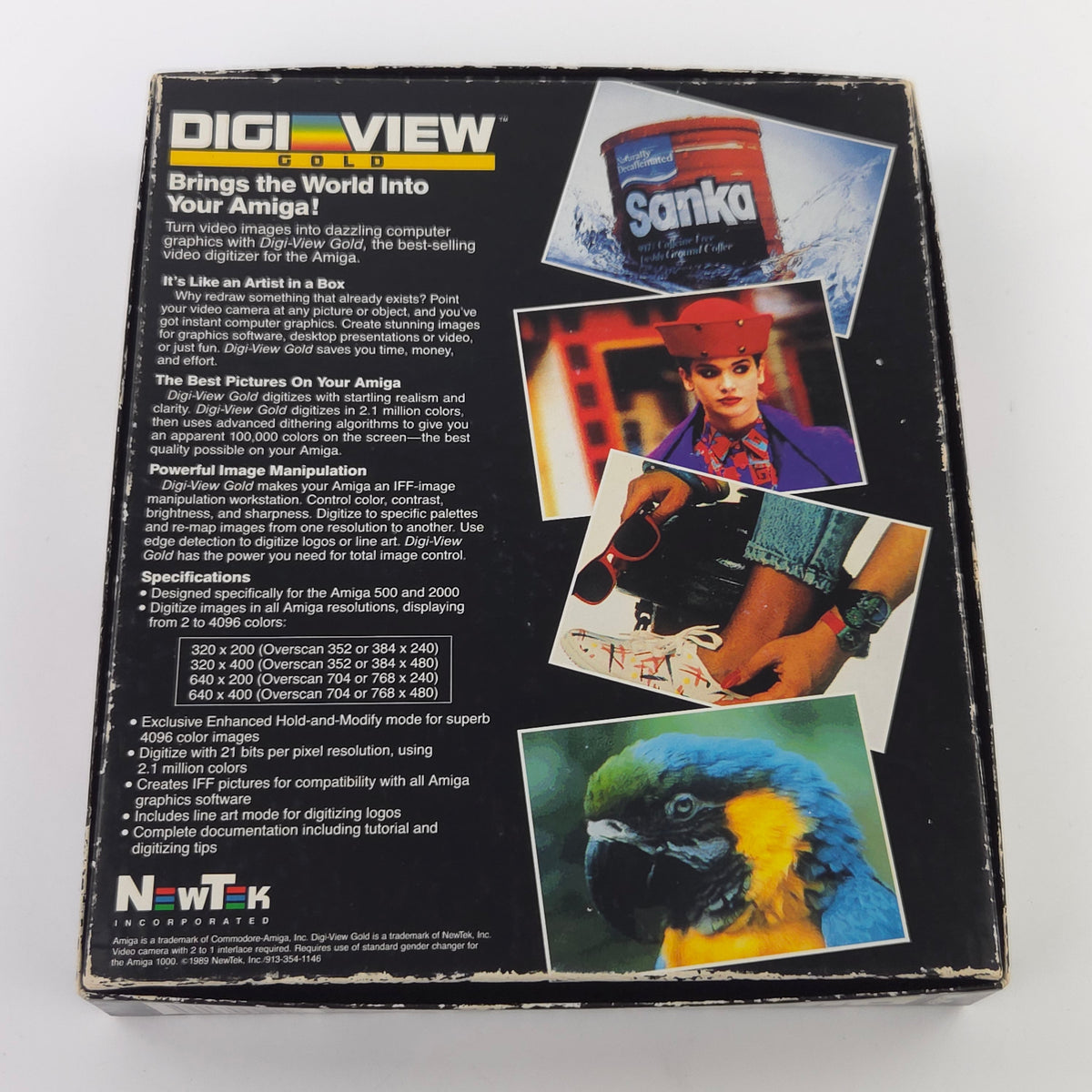 Amiga Spiel Digi View Gold CBM Disk Newtek 1990 OVP PAL