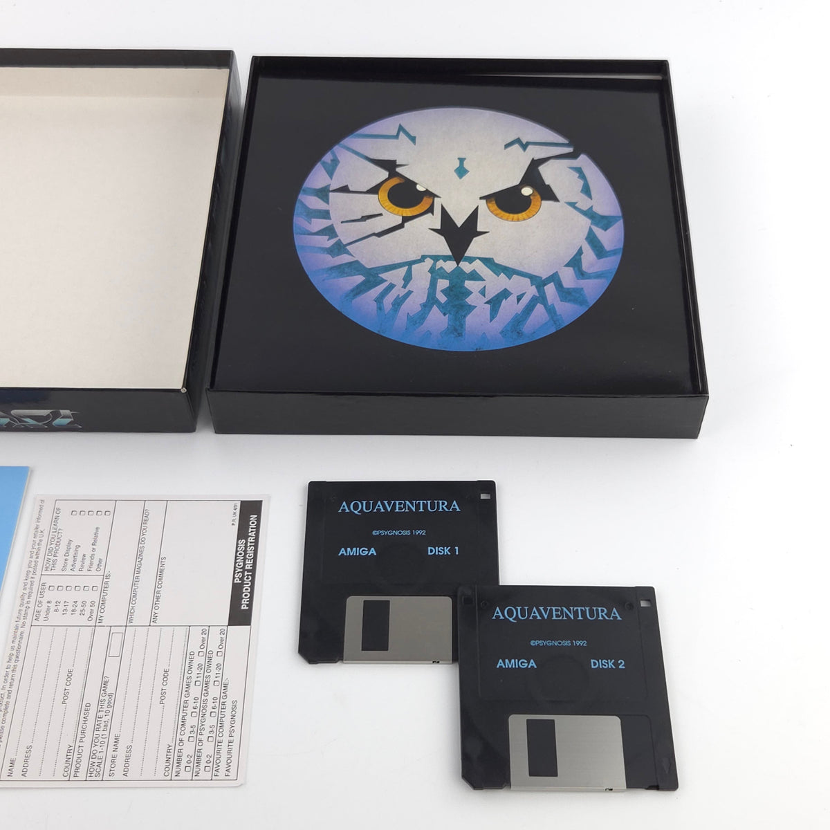 Amiga Spiel Aquaventura Big Box OVP PAL Psygnosis 1992