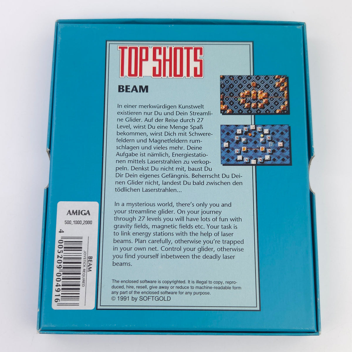 Commodore Amiga Spiel – BEAM Top Shots (OVP)