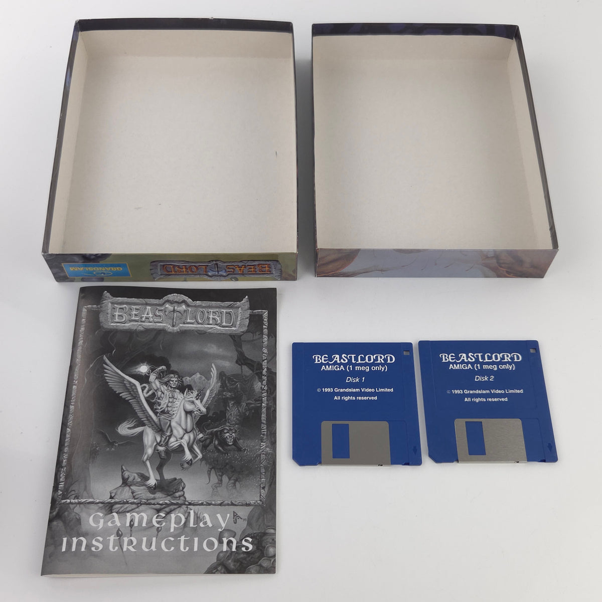 Amiga Spiel Beast Lord Big Box OVP PAL Diskette Grandslam