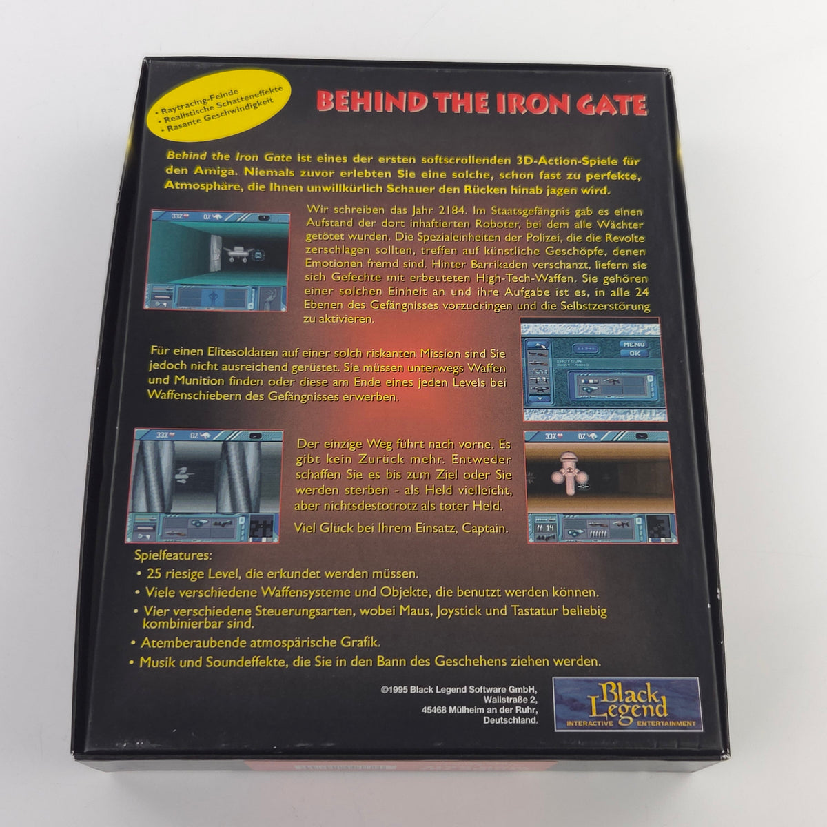 Amiga Spiel Behind the Iron Gate Big Box OVP PAL Diskette