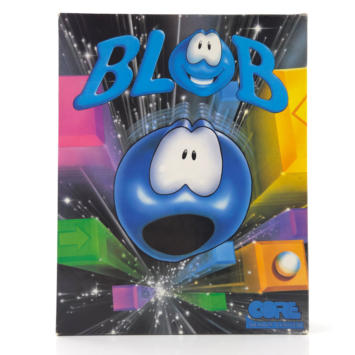 Amiga Spiel BLOB Big Box OVP CBM Diskette PAL Core Design