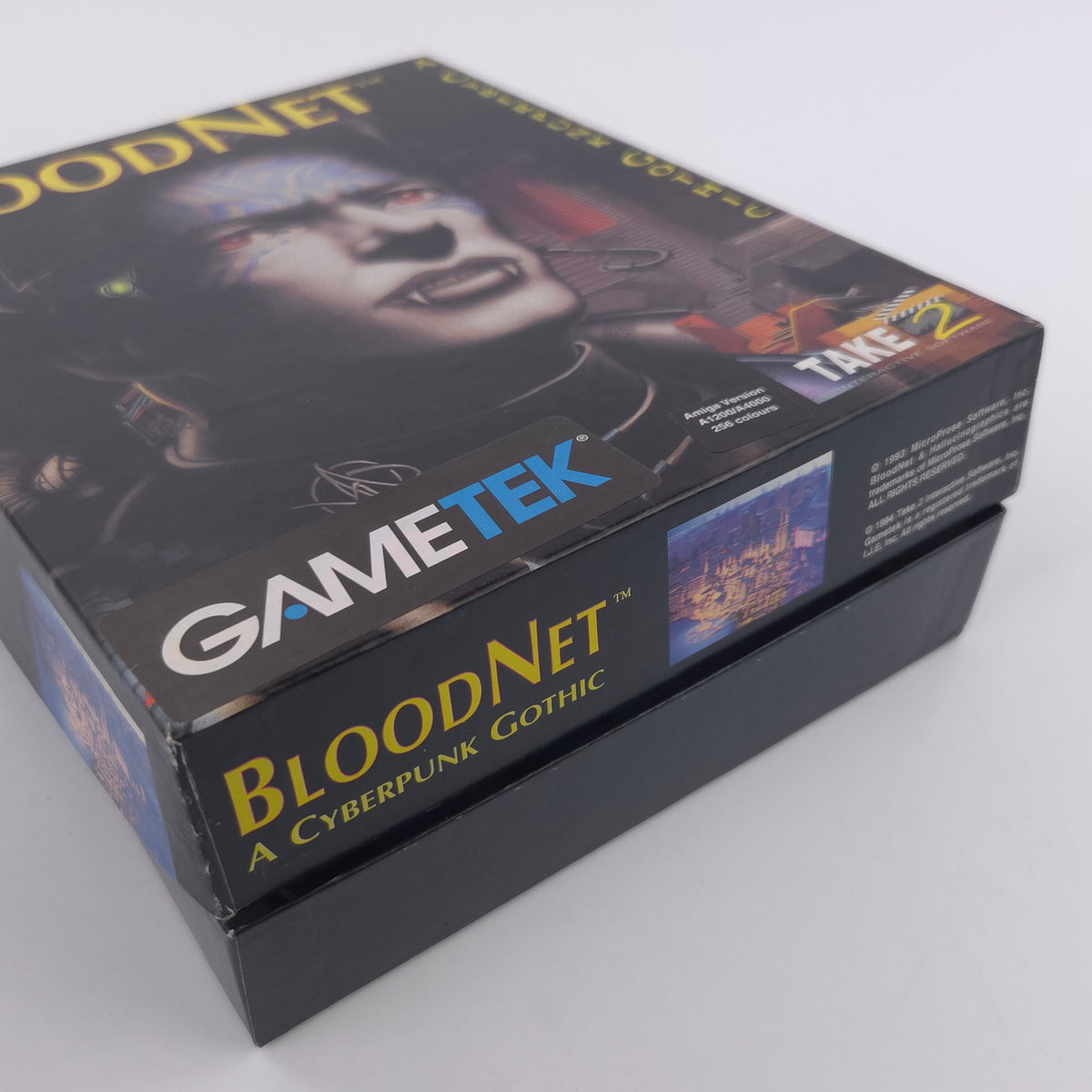 Amiga Spiel Bloodnet Big Box OVP PAL Diskette Gametek