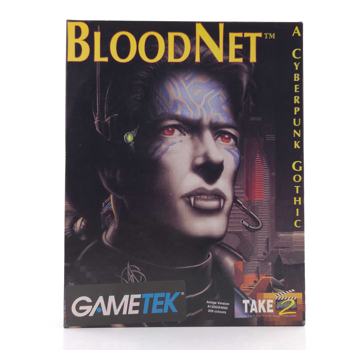 Amiga Spiel Bloodnet Big Box OVP PAL Diskette Gametek