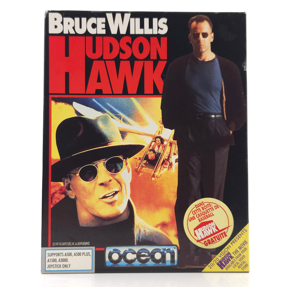 Amiga Spiel Hudson Hawk Big Box OVP Cap PAL CBM