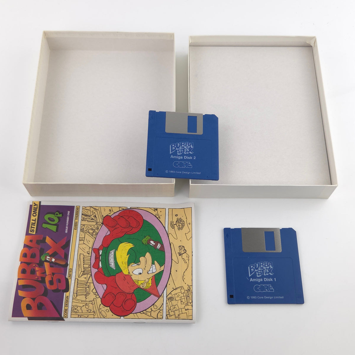 Amiga Spiel Bubba N Stix Big Box OVP CBM Diskette PAL