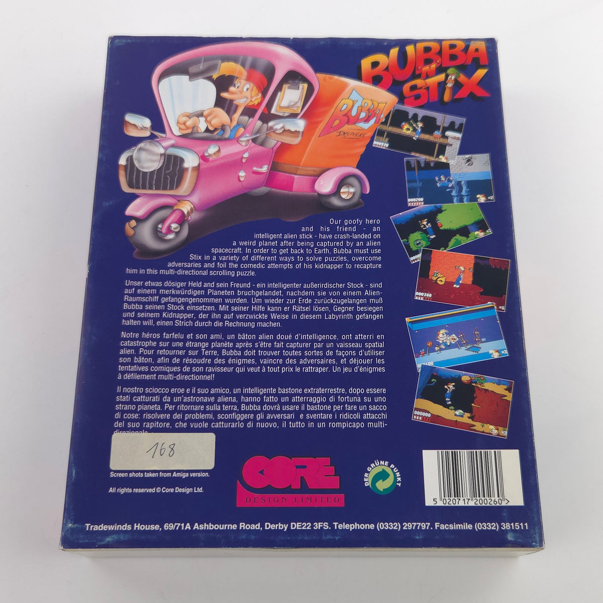 Amiga Spiel Bubba N Stix Big Box OVP CBM Diskette PAL