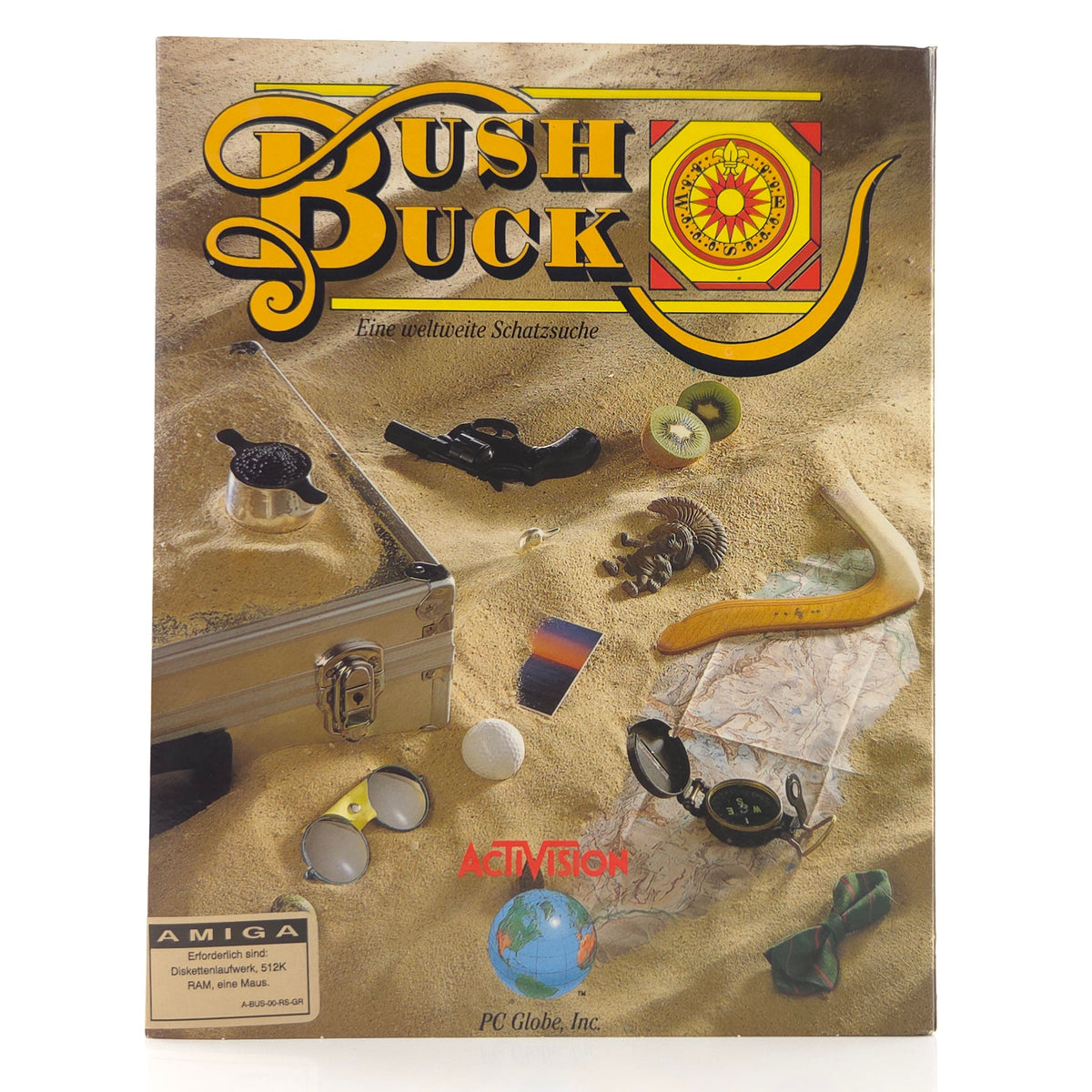 Amiga Spiel Bush Buck Big Box OVP Activision PAL Disk