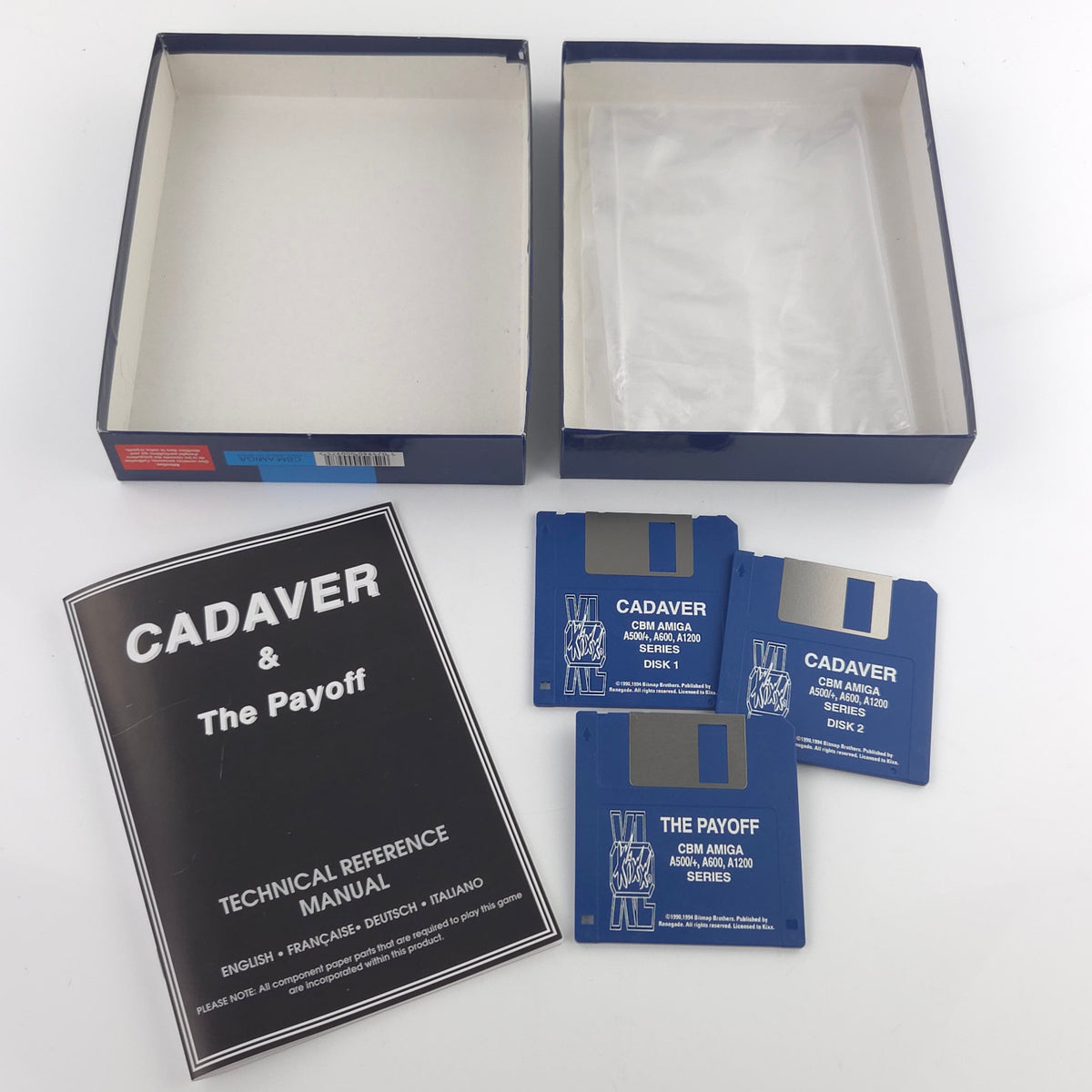 Amiga Spiel Cadaver Kixx XL Big Box OVP PAL Diskette