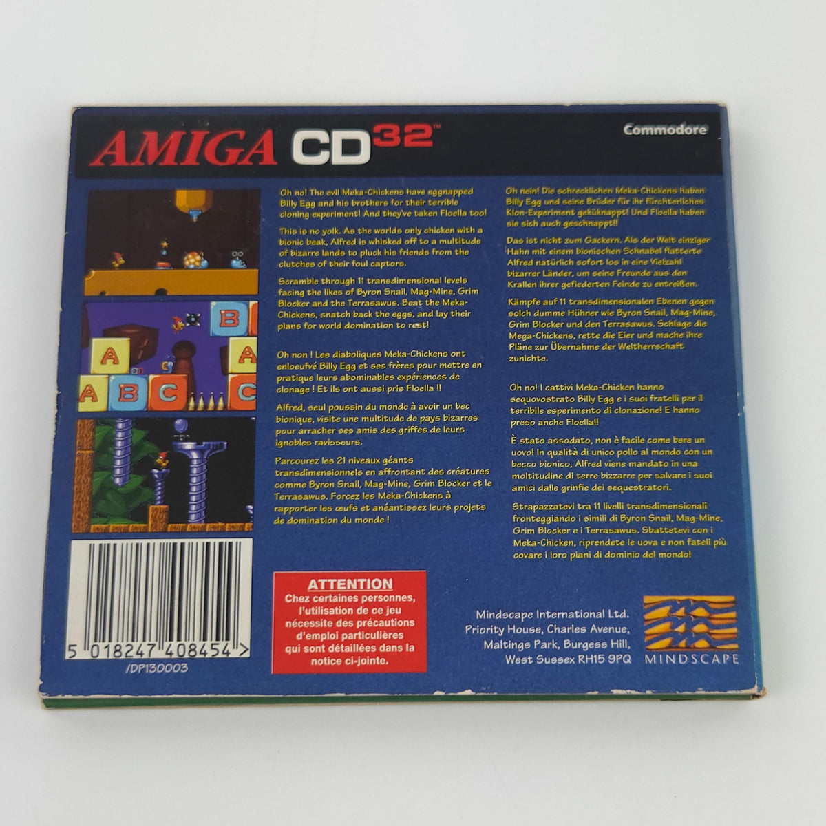 Commodore Amiga CD32 Spiel – Alfred Chicken OVP