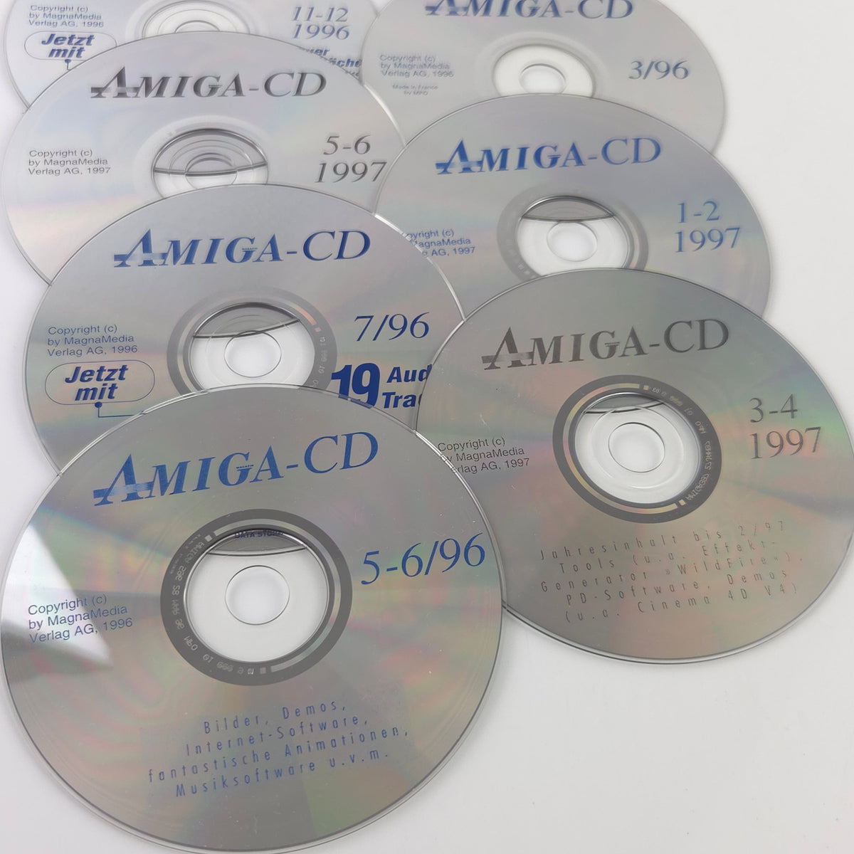 Commodore Amiga Spiel – CD Konvolut 7 CDs 1996-1997