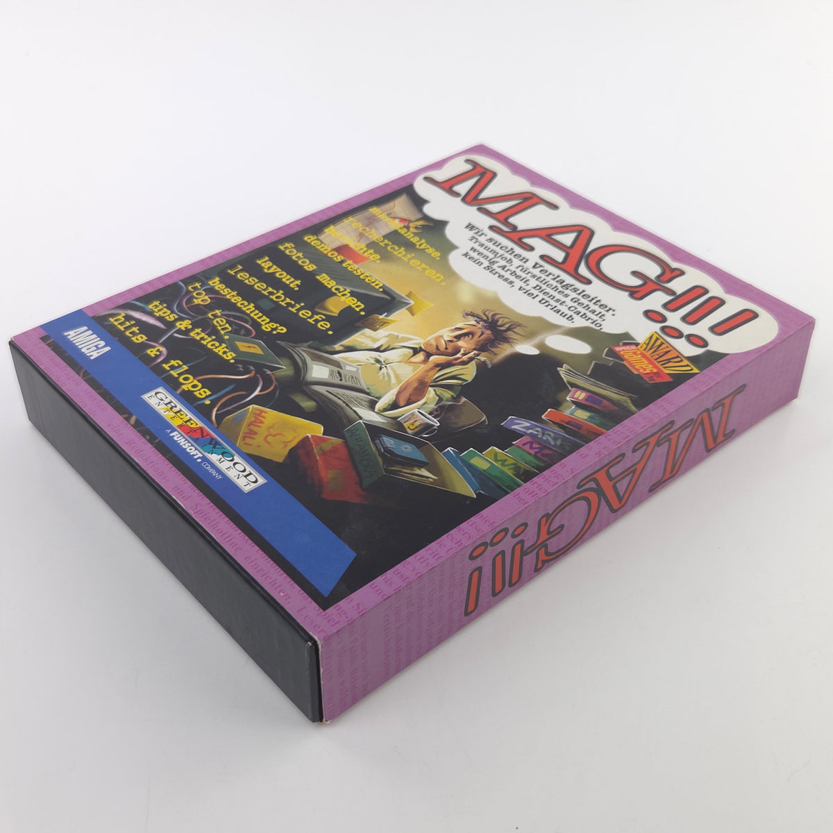 Amiga CD Spiel MAG Wir suchen Verlagsleiter OVP PAL
