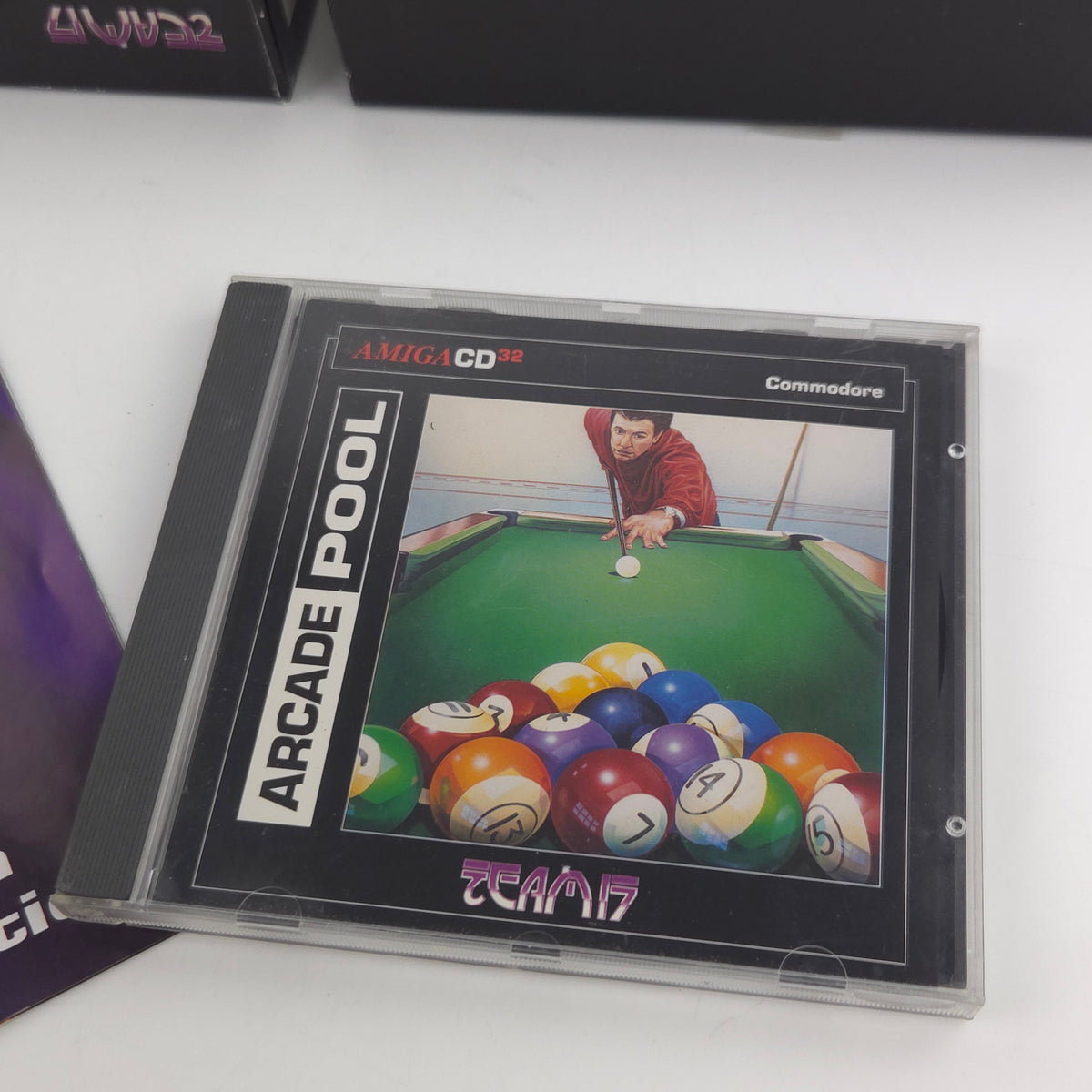 Amiga CD32 Spiel Arcade Pool Team17 Big Box OVP PAL